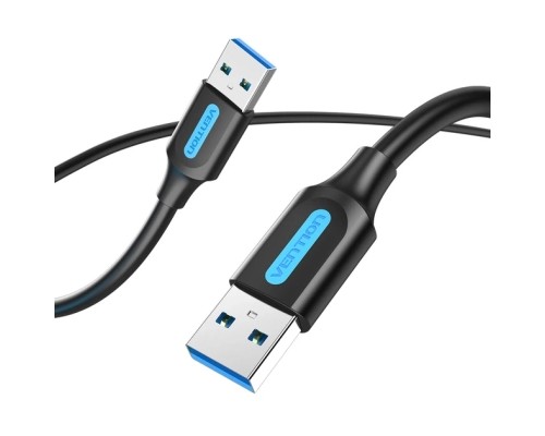 Дата кабель USB 3.0 A Male to A Male Cable 3M Black PVC Type VENTION (CONBI)