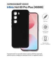 Чохол до мобільного телефона BeCover Silicone Infinix Hot 60 Pro Plus (X6886) Black (714671)