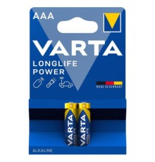 Батарейка Varta AAA Longlife Power лужна * 2 (04903121412)