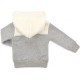Кофта дитяча Haknur на блискавки з хутряним капюшоном (6943-68G-gray)