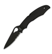 Ніж Spyderco Byrd Cara Cara 2 Black, полусеррейтор (BY03BKPS2)