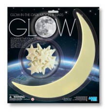 Ігровий набір 4М Сяючі наклейки Місяць і зірки, 13 шт (00-05215)