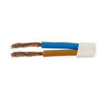 Кабель силовий ЗЗКМ 2х1.5 кв.мм гибкий, плоский, 100м (ШВВП 2x1,5 ECG)