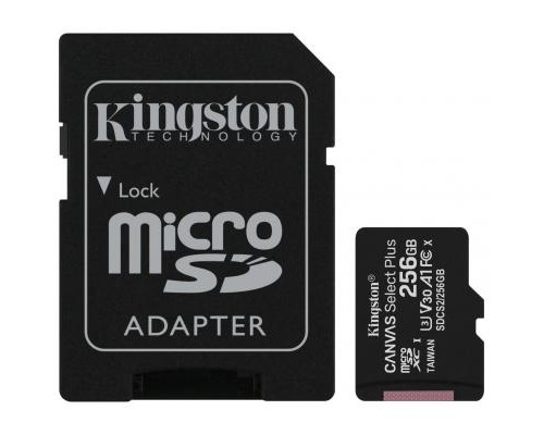 Карта пам'яті Kingston 256GB microSD class 10 A1 Canvas Select Plus (SDCS2/256GB) Карта пам'яті Kingston 256GB microSD class 10 A1 Canvas Select Plus (SDCS2/256GB)