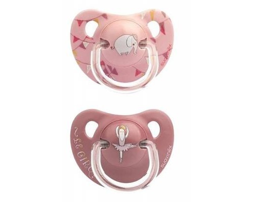 Пустушка Suavinex Феєричні історії 18+ міс 2 шт рожевий (303886)