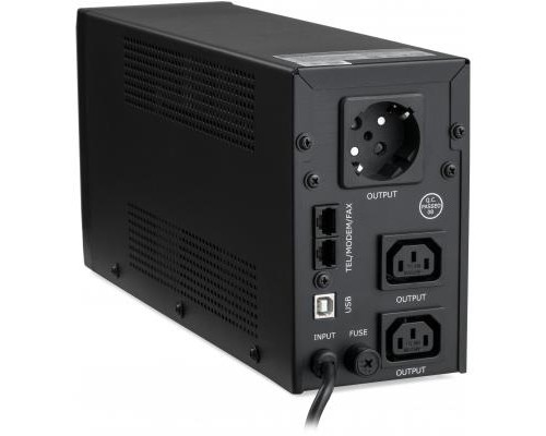 Пристрій безперебійного живлення Vinga LED 850VA metal case with USB (VPE-850PRMU)