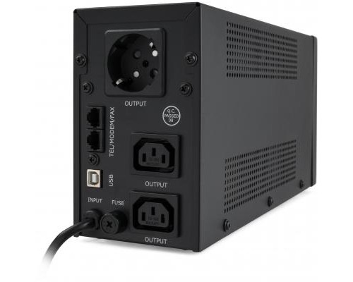 Пристрій безперебійного живлення Vinga LED 850VA metal case with USB (VPE-850PRMU)