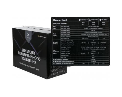 Пристрій безперебійного живлення Vinga LED 850VA metal case with USB (VPE-850PRMU)
