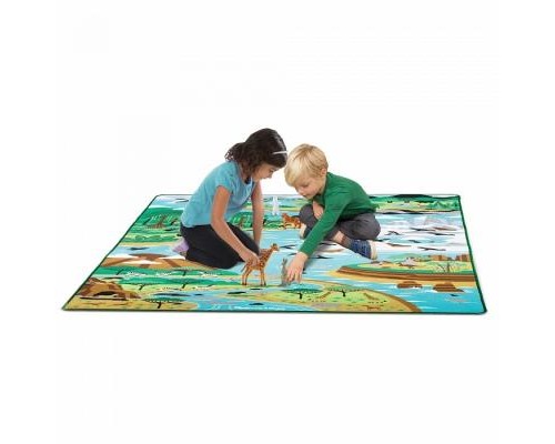 Дитячий килимок Melissa&Doug Подорож по світу з тваринами (MD15192) Дитячий килимок Melissa&Doug Подорож по світу з тваринами (MD15192)