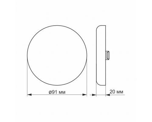 Світильник Videx LED 9W 4100K 220V (VL-DLFR-094)