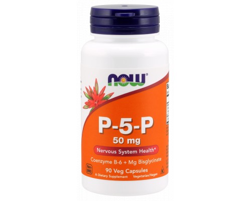 Вітамін Now Foods P-5-P (піридоксальфосфат) 50мг, 90 гелевих капсул (NOW-00461)
