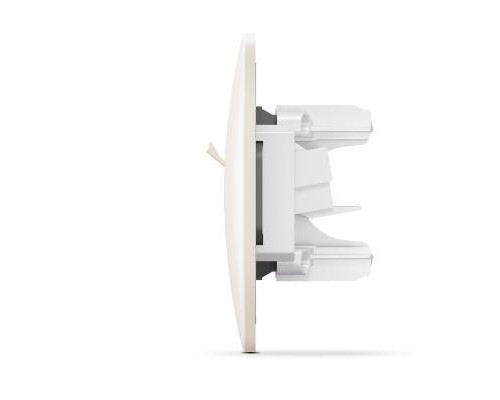 Комп'ютерна розетка Videx BINERA CAT6 одинарна кремова (VF-BNSK1PC6-CR)