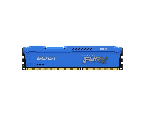 Модуль пам'яті для комп'ютера DDR3 8GB 1600 MHz Fury Beast Blue Kingston Fury (ex.HyperX) (KF316C10B/8)