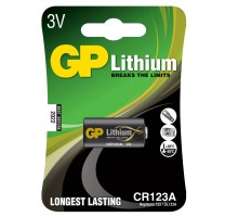 Батарейка Gp CR 123A Lithium FOTO 3.0V (CR123A-U1 / 4891199001086) 