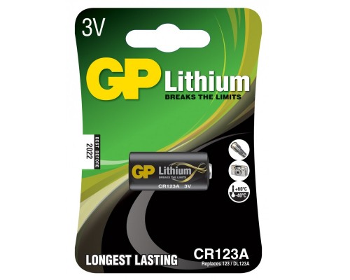 Батарейка Gp CR 123A Lithium FOTO 3.0V (CR123A-U1 / 4891199001086) 