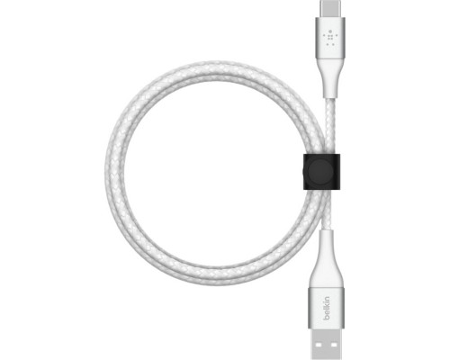 Дата кабель USB 2.0 AM to Type-C 1.0m BRAIDED white Belkin (CAB002BT1MWH)