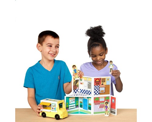 Ігровий набір Melissa&Doug магнітний Магазин піци та морозива (MD30658)