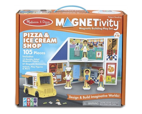 Ігровий набір Melissa&Doug магнітний Магазин піци та морозива (MD30658)