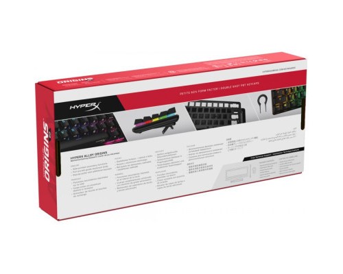 Клавіатура HyperX Alloy Origins 60 Black (4P5N0AA)