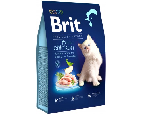 Сухий корм для кішок Brit Premium by Nature Cat Kitten 8 кг (8595602553198) Сухий корм для кішок Brit Premium by Nature Cat Kitten 8 кг (8595602553198)