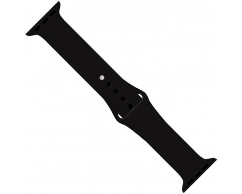Ремінець до смарт-годинника Intaleo Silicone для Apple Watch 42/44 mm black (1283126494383)
