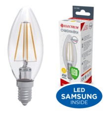 Лампочка Electrum С37 4W GL LC- 33/4F Е14 3000K Rf Elegant (A-LC-1942)