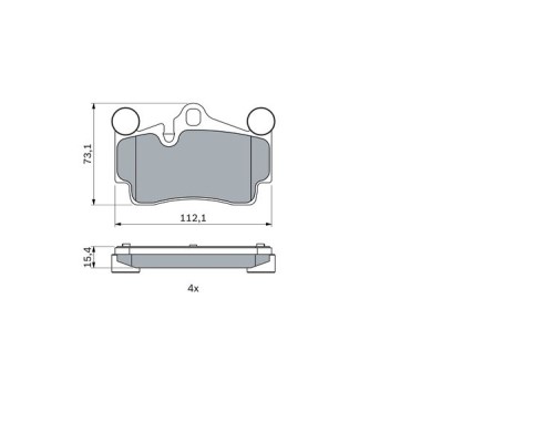 Гальмівні колодки Bosch 0 986 424 741