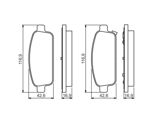 Гальмівні колодки Bosch 0 986 495 259
