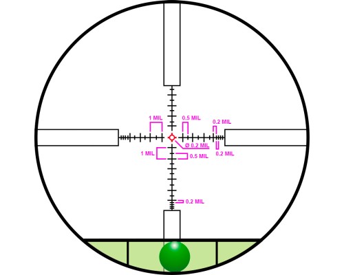 Оптичний приціл Konus KonusPro MIL-DOT IR FFP (7297)