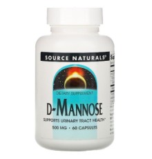 Вітамінно-мінеральний комплекс Source Naturals D-Манноза 500мг, 60 капсул (SNS-02198)