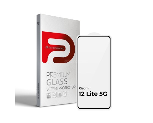 Скло захисне Armorstandart Full Glue Xiaomi 12 Lite 5G Black (ARM62876)