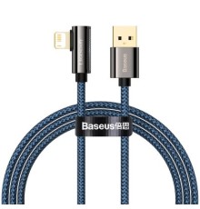 Дата кабель USB 2.0 AM to Lightning 1.0m CACS 2.4A 90 Legend Series Elbow Blue Baseus (CACS000003)