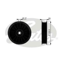 Ролик натягувача ременя Gates T38034
