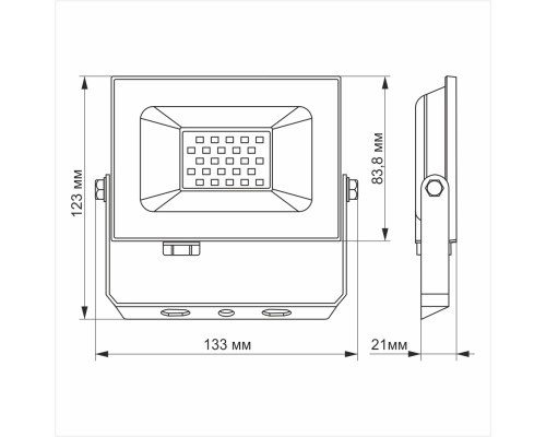 Прожектор Videx LED TITANUM TLF206 20W 6000K (TLF206)