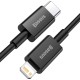 Дата кабель USB-C to Lightning 1.0m 20W Superior Series Black Baseus (CATLYS-A01)