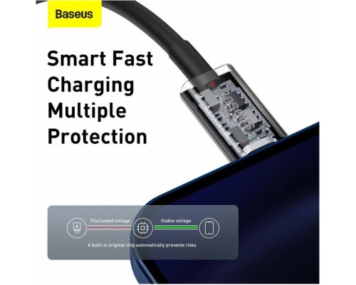 Дата кабель USB-C to Lightning 1.0m 20W Superior Series Black Baseus (CATLYS-A01)
