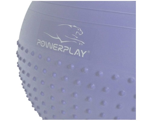 М'яч для фітнесу PowerPlay 4003 75см Блакитний + помпа (PP_4003_75_Sky_Blue)