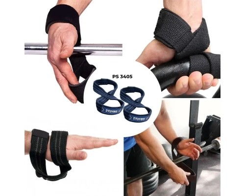 Кистьові лямки Power System PS-3405 Figure 8 Black/Blue L/XL (3405BU-5)