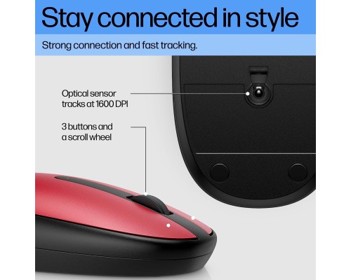 Мишка HP 240 Bluetooth Red (43N05AA)