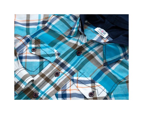 Сорочка дитяча Soobe в клітинку (14YEGGMK102-134B-blue)