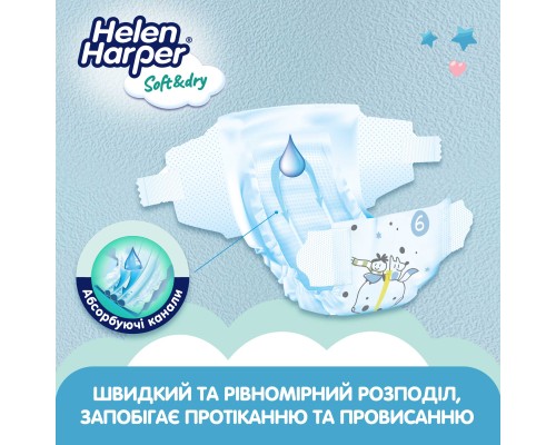 Підгузки Helen Harper Soft&Dry New XL Розмір 6 (15+ кг) 26 шт (2316780) Підгузки Helen Harper Soft&Dry New XL Розмір 6 (15+ кг) 26 шт (2316780)