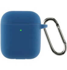 Чохол для навушників Armorstandart Ultrathin Silicone Case With Hook для Apple AirPods 2 Lake Blue (ARM59683)