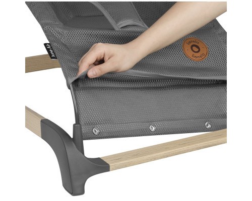 Крісло-гойдалка Lionelo шезлонг June air grey graphite (LO-JUNE AIR GREY GRAPHITE)