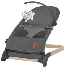 Крісло-гойдалка Lionelo шезлонг June air grey graphite (LO-JUNE AIR GREY GRAPHITE)
