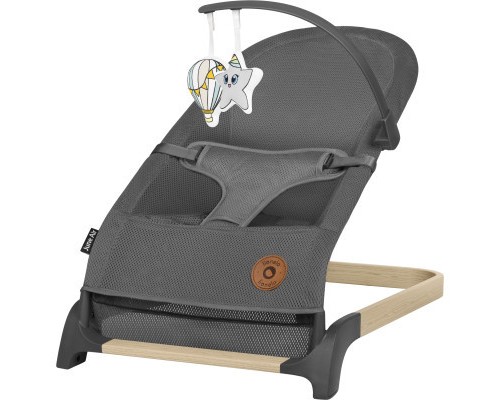 Крісло-гойдалка Lionelo шезлонг June air grey graphite (LO-JUNE AIR GREY GRAPHITE)