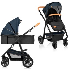 Коляска Lionelo 2 в 1 Amber Blue Navy (LO-AMBER BLUE NAVY (2in1))
