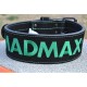 Атлетичний пояс MadMax MFB-301 Suede Single Prong шкіряний Black/Green XXL (MFB-301_XXL)