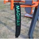 Атлетичний пояс MadMax MFB-301 Suede Single Prong шкіряний Black/Green XXL (MFB-301_XXL)