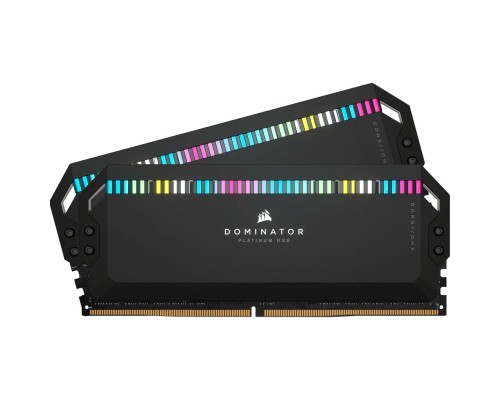 Модуль пам'яті для комп'ютера DDR5 64GB (2x32GB) 6600 MHz Dominator Platinum RGB Black Corsair (CMT64GX5M2B6600C32)