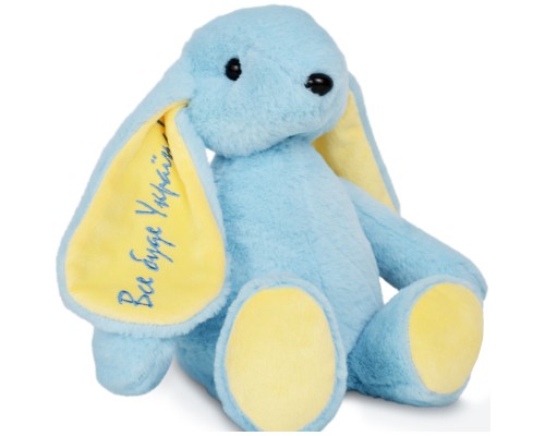 М'яка іграшка WP Merchandise Зайченя Патріот України (FWPBUNNY22DBLUE01) М'яка іграшка WP Merchandise Зайченя Патріот України (FWPBUNNY22DBLUE01)